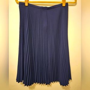 LAUREN Ralph Lauren Navy Blue Pleated Skirt